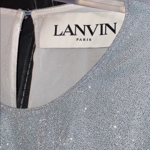 Beautiful authentic Lanvin drape design, asymetric dress, polyamide/silk,size 42 - Picture 2 of 9